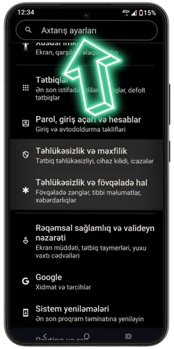 Parametrləri dəyişin