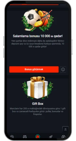 Pin Up bonus sport ve Gift box