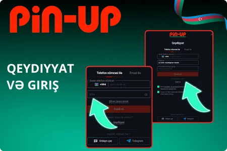 Pin Up-da Qeydiyyat və Giriş